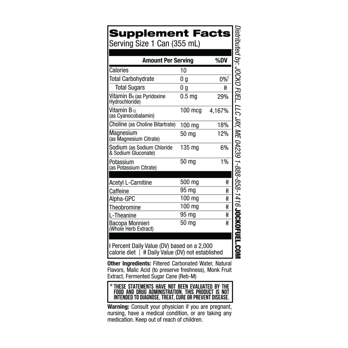 Jocko GO Energy Drink - KETO, Vitamin B12, Vitamin B6, Electrolytes, L Theanine
