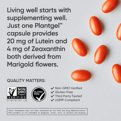 Sports Research Vegan Lutein + Zeaxanthin (20mg) with Organic Coconut