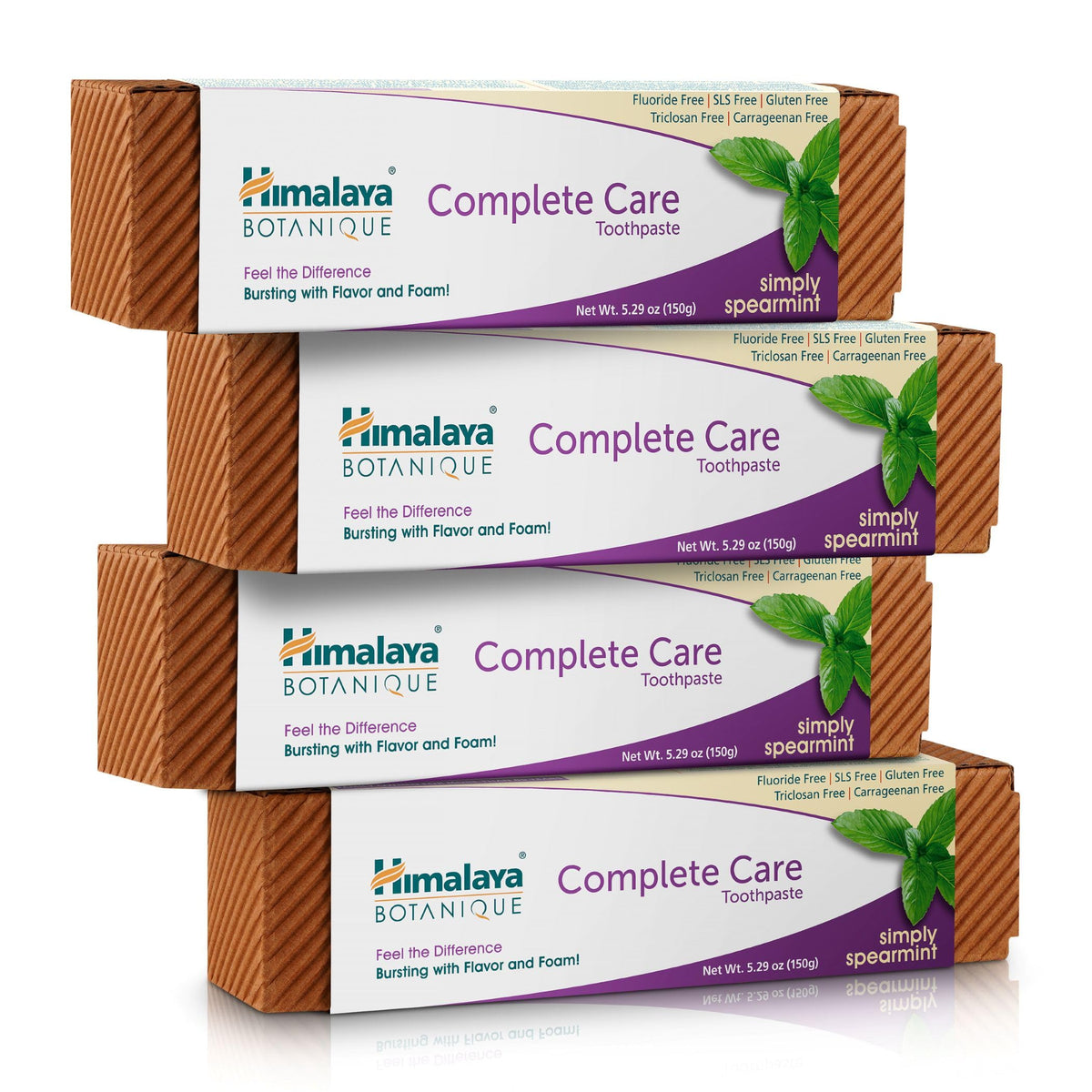 Himalaya Botanique Complete Care Toothpaste, Herbal Variety 4 Pack, 5.29 oz