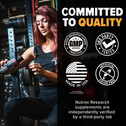 Nutrex Research Carniburn Liquid L Carnitine 3000mg – Thermogenic Liquid Fat Burner for Men & Women with MitoBurn, InnoSlim, GBBGO - Stimulant Free Metabolism Booster - Strawberry Watermelon 31 SV
