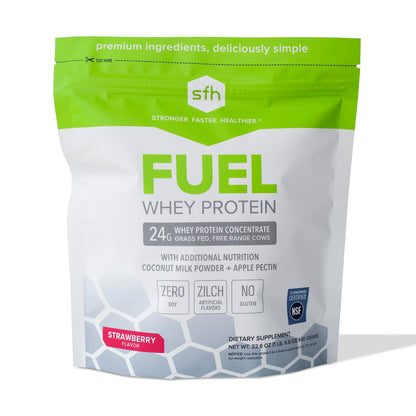 SFH Fuel Whey Protein Powder Great Tasting Grass Fed Whey | MCTs & Fiber for Energy