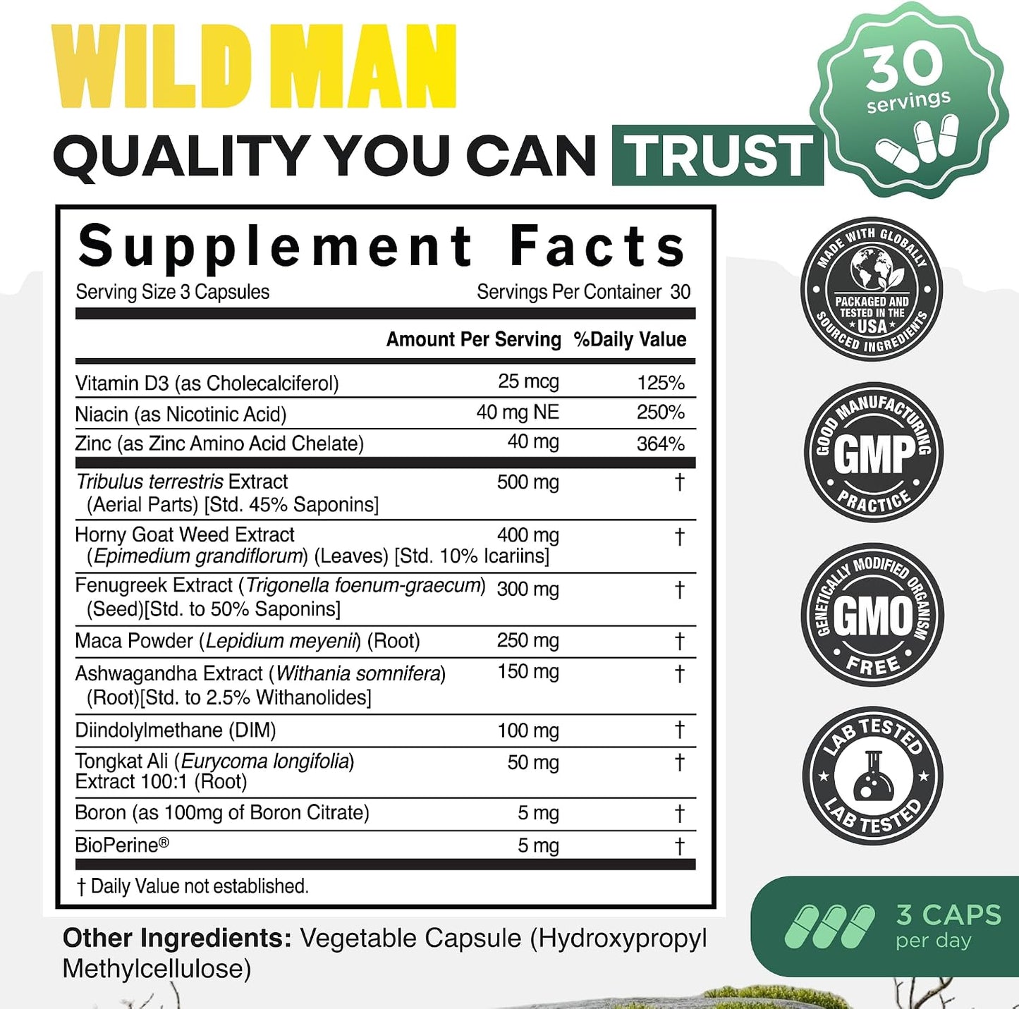 Wild Foods Herbal Stack for Man