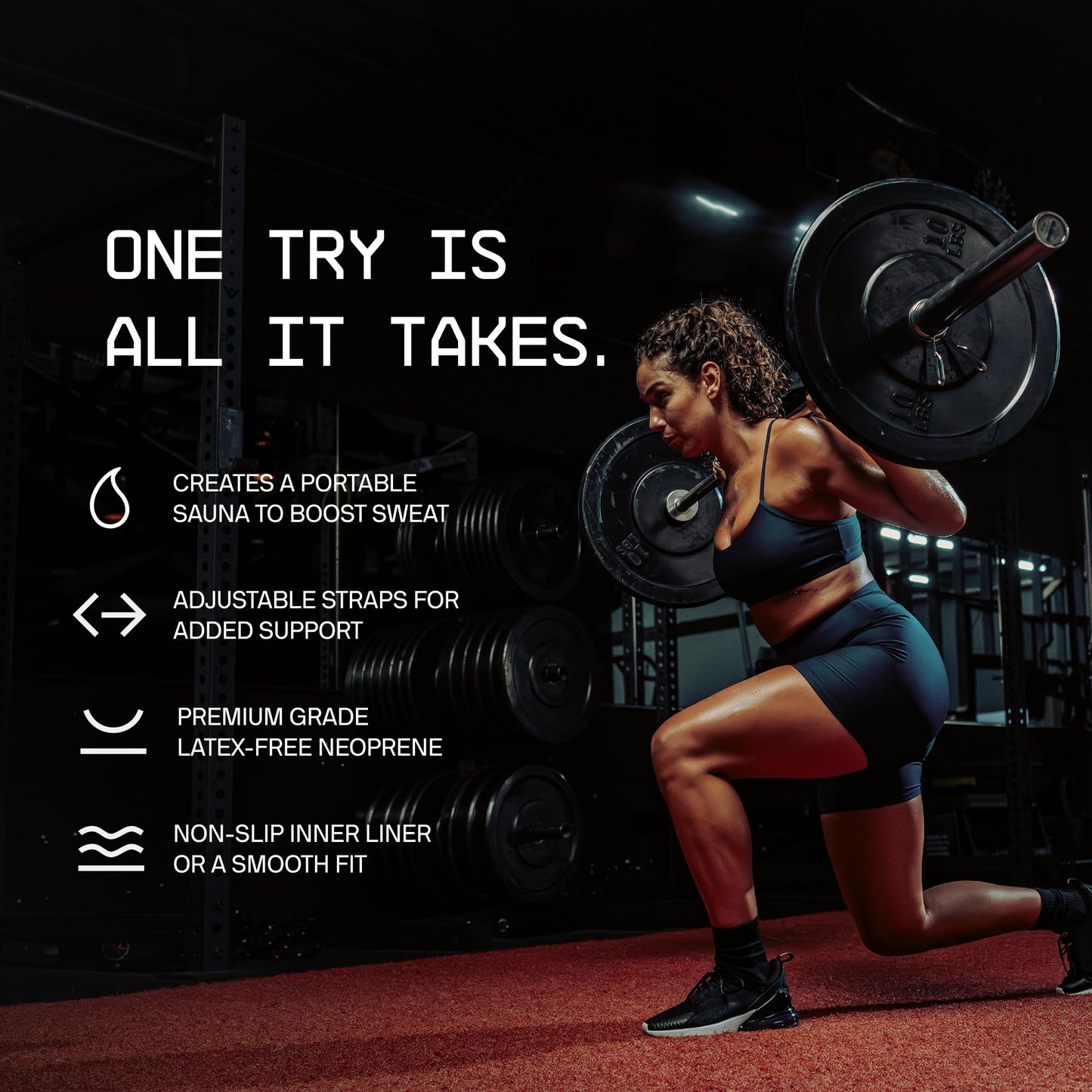 Sports Research Sweet Sweat® Waist Trimmer Pro Series - Adjustable Straps · Back & Core Support