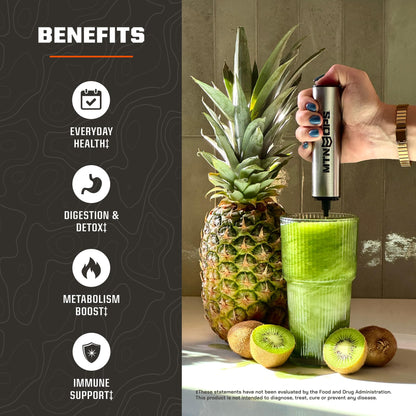 MTN OPS Daily Greens Superfood Powder Stick Packs, Raspberry