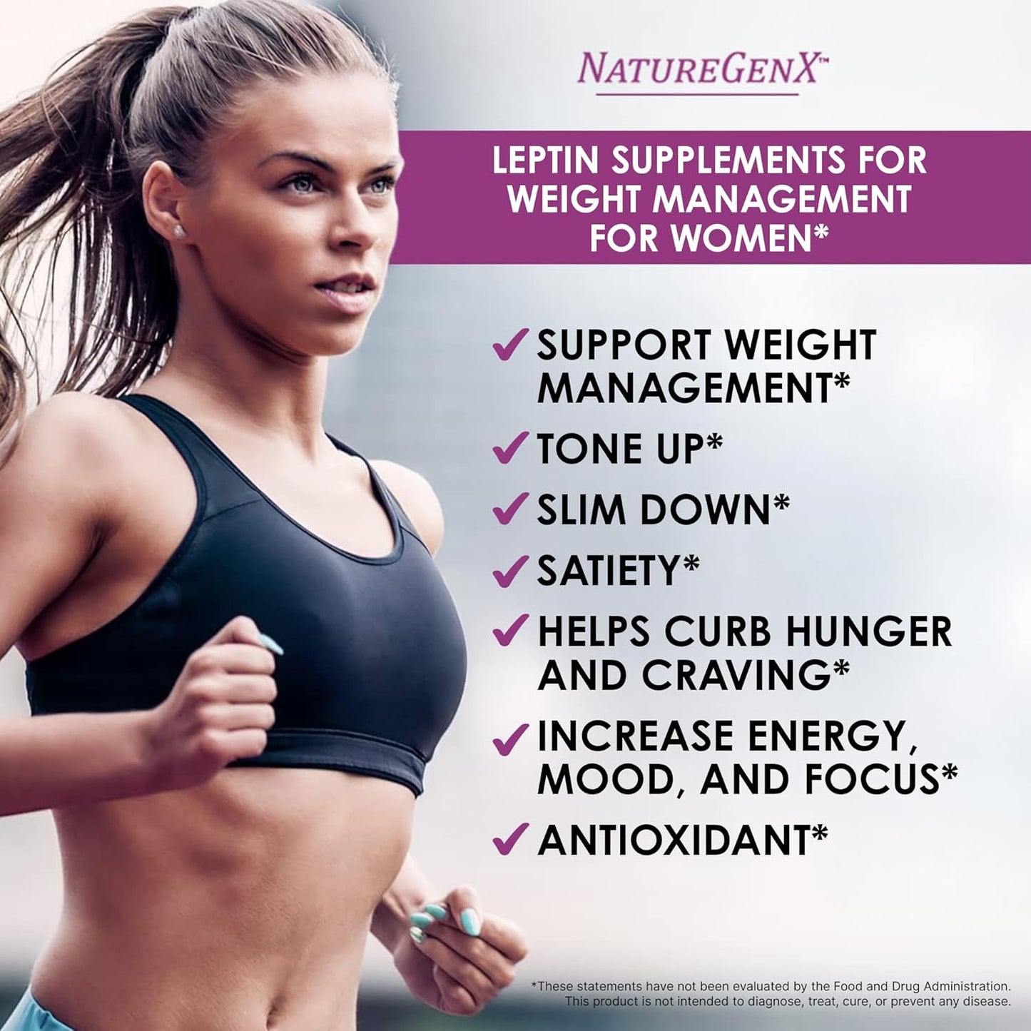 NatureGenX LeptinXT for Women – Weight Management with Green Coffee Bean, Garcinia & Green Tea Extract – Gluten-Free, Non-GMO, Vegan – 60 Capsules (1-Month Supply)