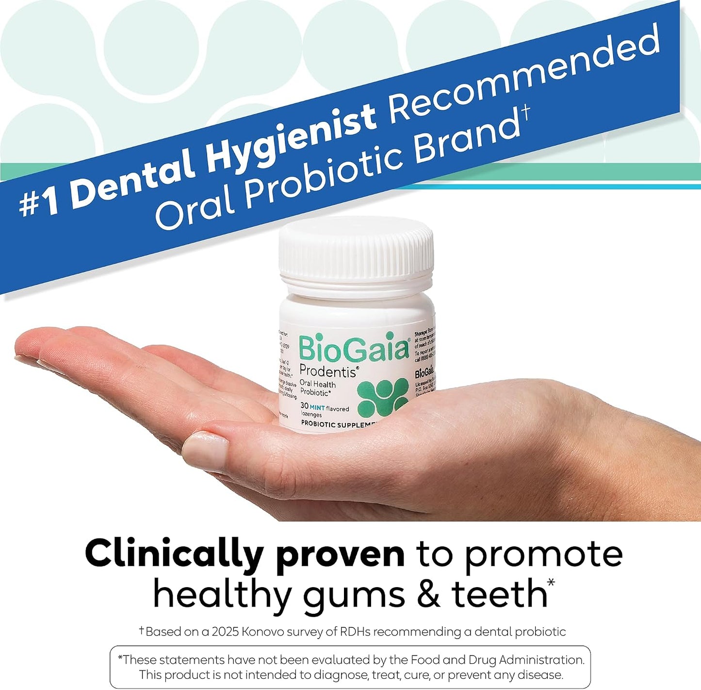 BioGaia Prodentis Oral Probiotics for Teeth & Gums and Bad Breath | Apple | Dental Hygienist-Recommended | Promotes Healthy Gums & Improves Oral Health | Fights Bad Breath | Dental Probiotic (3-Pack)