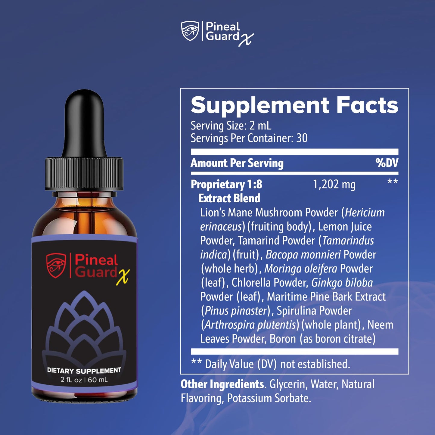 Pineal Guard X, Pineal Gland Supplement - Brain Support, Focus, and Memory | Liquid Dropper for the Brain, Activate, and Protect Your Pineal Gland, Third Eye Awakening