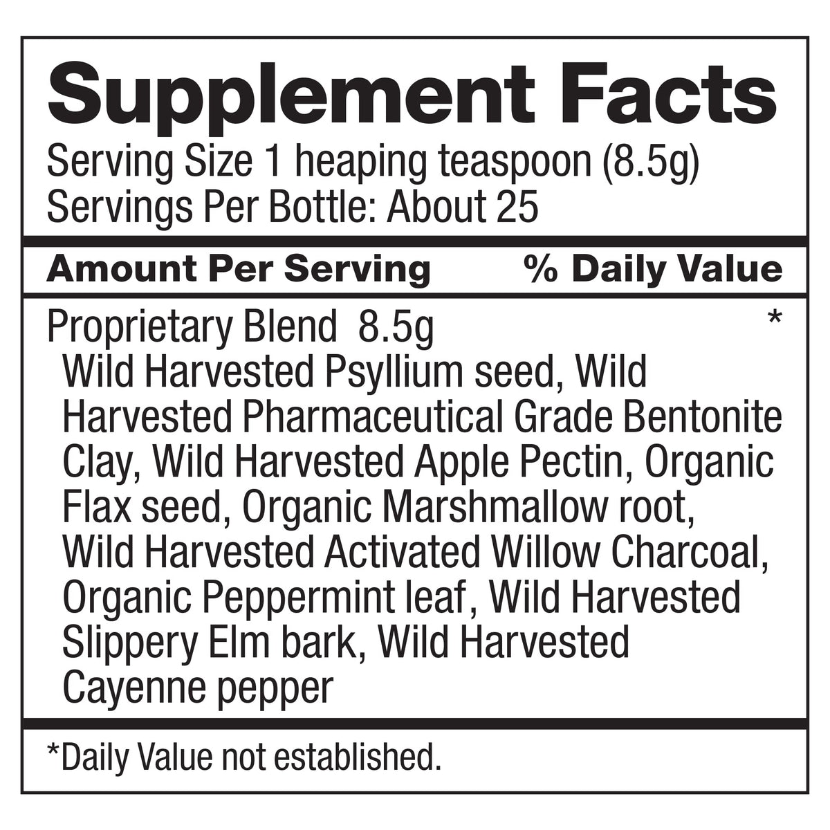 Dr. Schulze's | Intestinal Formula #2 | Herbal Colon Cleanse Formula | 8 Oz. Jar