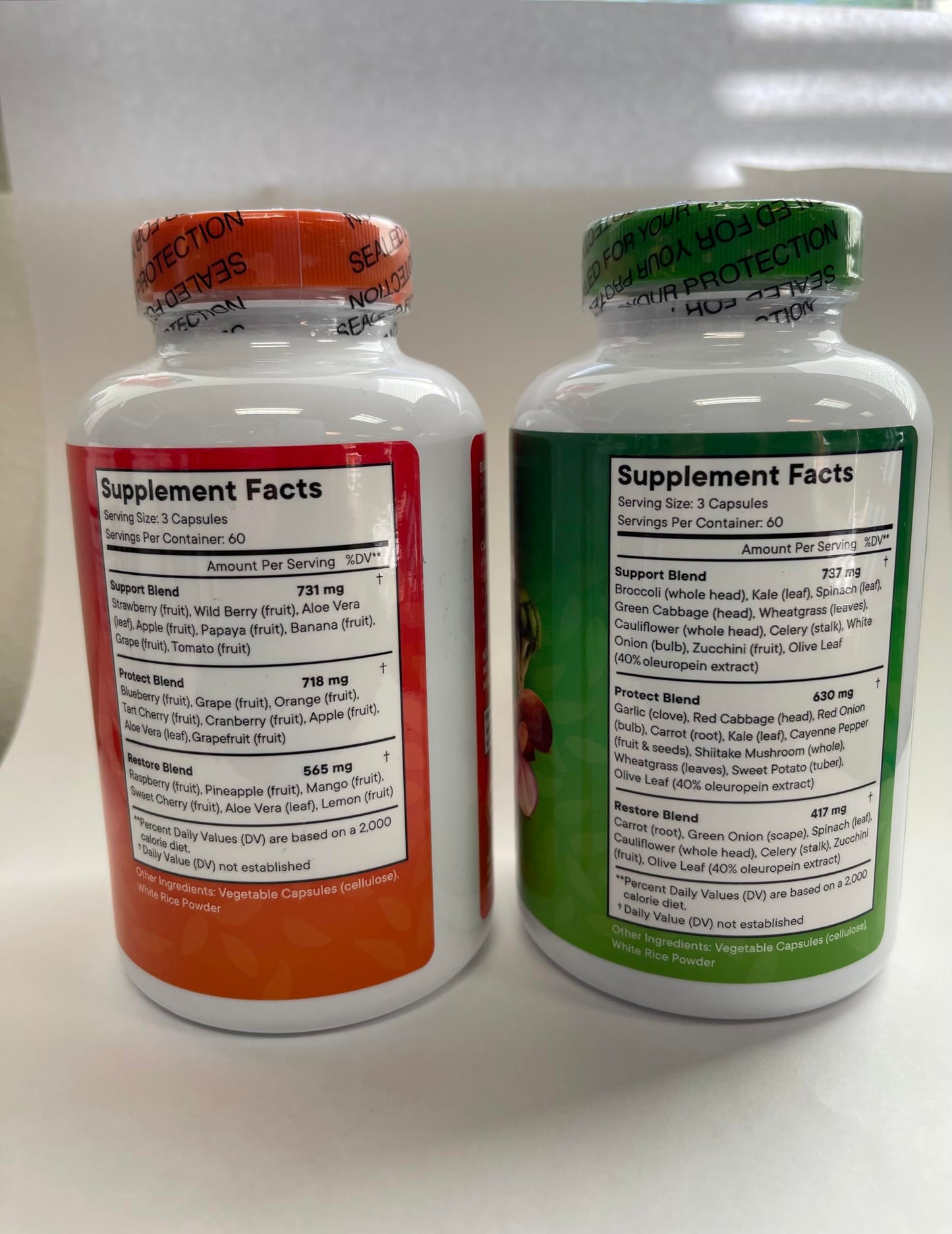 Superfood Fruit and Veggie Supplement - 360 Whole Super Fruit and Vegetable Supplements & Vitamin with Beta-Carotene, Soy Free- 180 Count (Pack of 2)