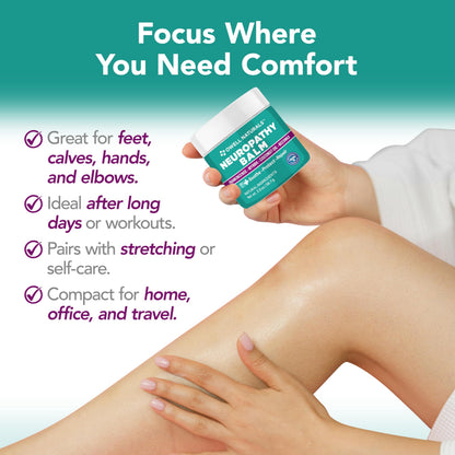 Owell Naturals Neuropathy Cream Extra Strength – Fast Absorbing Cooling for Leg, Feet & Hands – Advanced Soothing Formula with Aloe Vera, Arnica, MSM & Vitamin B6 – Made in USA, 2 fl oz