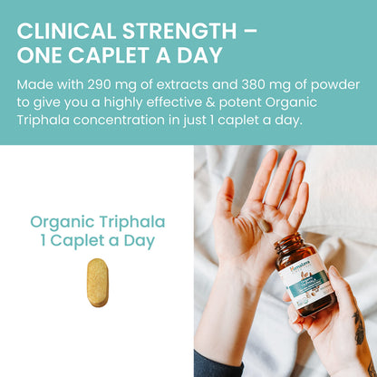 Himalaya USDA Organic Triphala Capsules, Colon Cleanse, 688 mg, 60 Caplets