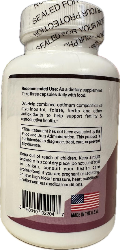 OvuHelp Fertility For Women combines optimum composition of world-renowned herbs, nutrients
