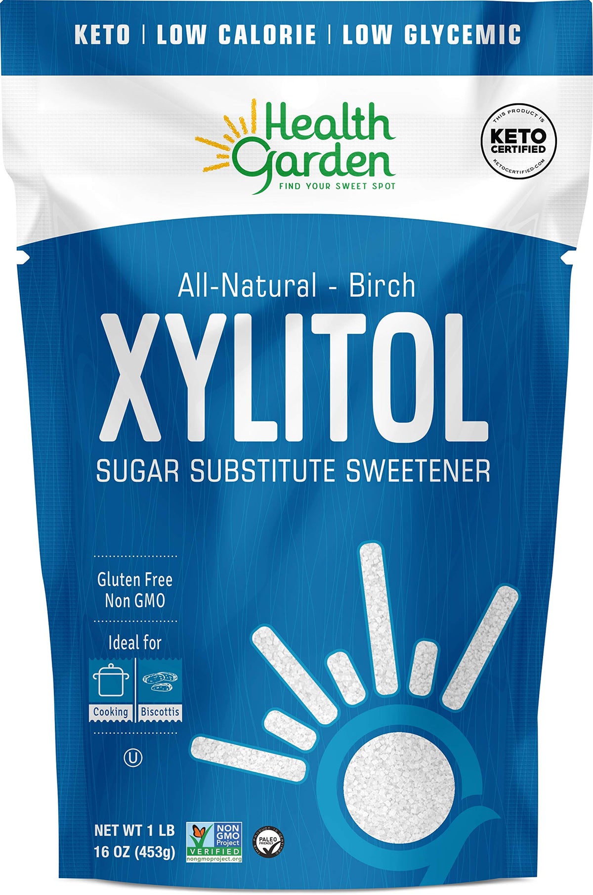 Health Garden Birch Xylitol Sweetener - Xylitol Sugar Substitute - 15 oz