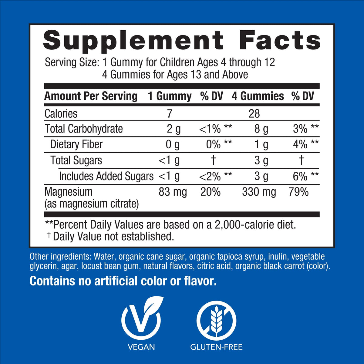 Natural Vitality Calm, Magnesium Citrate Supplement, Stress Relief Gummies, Supports