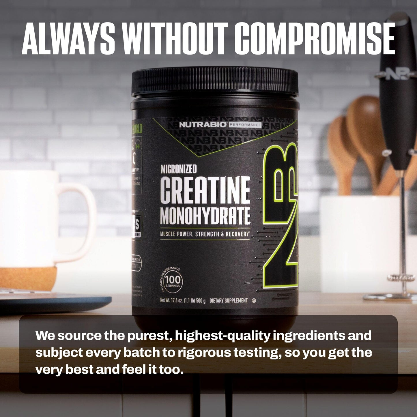 NutraBio Pure Micronized Creatine Monohydrate Powder Supplement, Unflavored, (300 g) - Supports Bulk Muscle Energy, Recovery, and Strength - HPLC Tested Creatine Powder Supplement for Men and Women