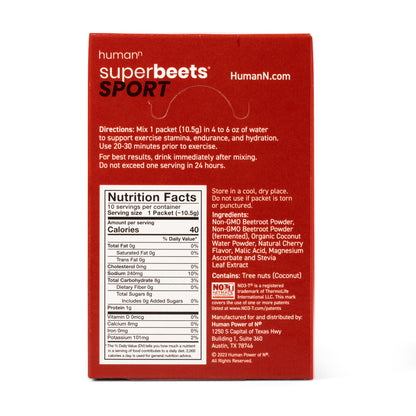 humanN SuperBeets Pre Workout Powder – Caffeine Free – Nitric Oxide Supplement