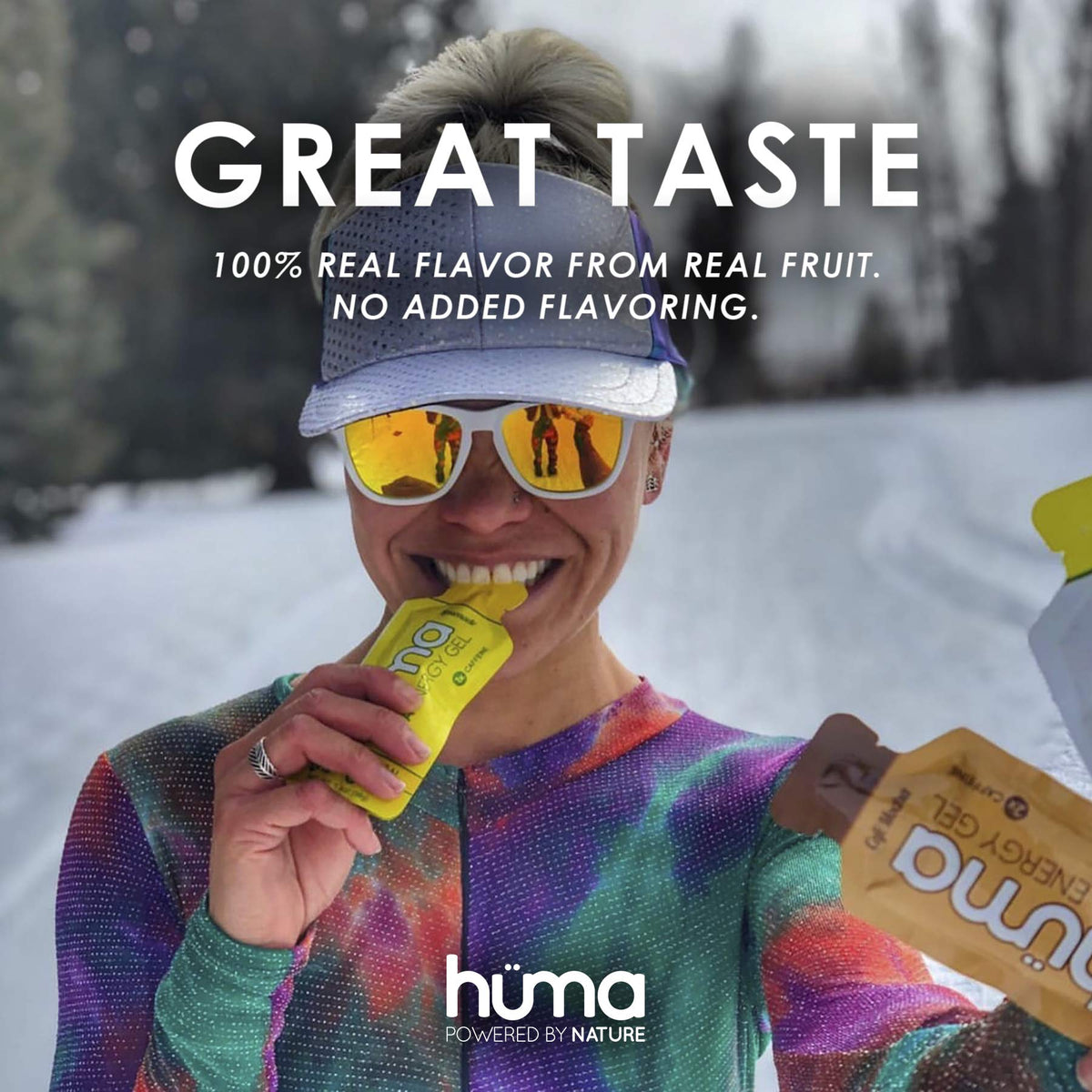 Huma Chia Energy Gel, Variety, 12 Gels