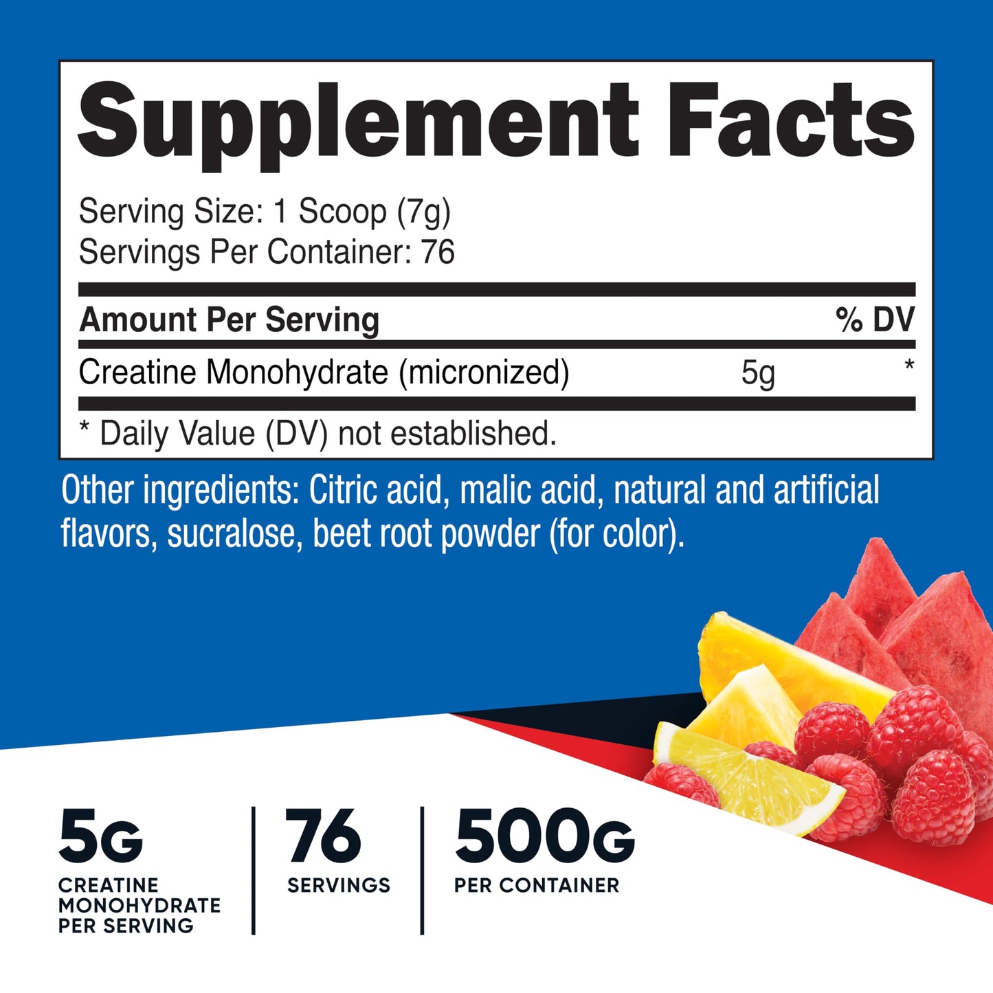 Nutricost Creatine Monohydrate Micronized Powder 500G, 5000mg Per Serv (5g) - 100 Servings, 17.9 Oz