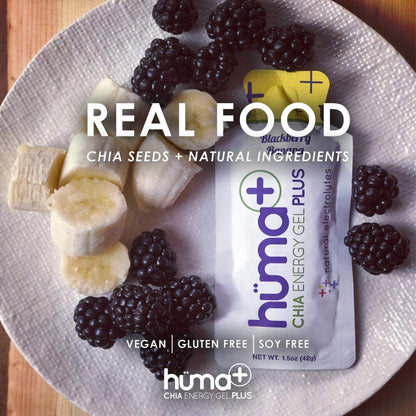 Huma Plus - Chia Energy Gel, Variety, 12 Gels