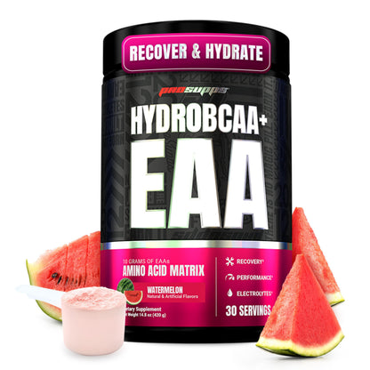 ProSupps HydroBCAA Essential Amino Acids Powder, Fruit Punch - Workout Supplement with BCAA, EAAs & Electrolytes for Hydration & Recovery - Stimulant-Free, Soy & Gluten-Free - 30 Servings