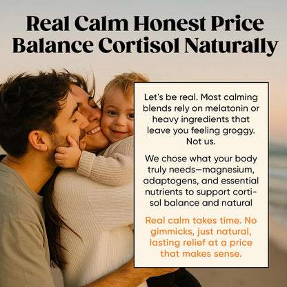 Venture Pal Calm Drink Mix, 12-in-1 Cortisol Reducer & Sleep Aid | Magnesium Glycinate, Ashwagandha, L-Theanine & Vitamin D, Calm Magnesium Powder for Relax & Focus, No Sugar, Non GMO