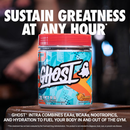GHOST Intra Workout Powder, Welch's Grape - BCAAs &, EAAs, Nootropics & Hydration - Essential & Branch Chain Amino Acids Supports Muscle Recovery & Focus - Pre, Intra & Post Workout Powders