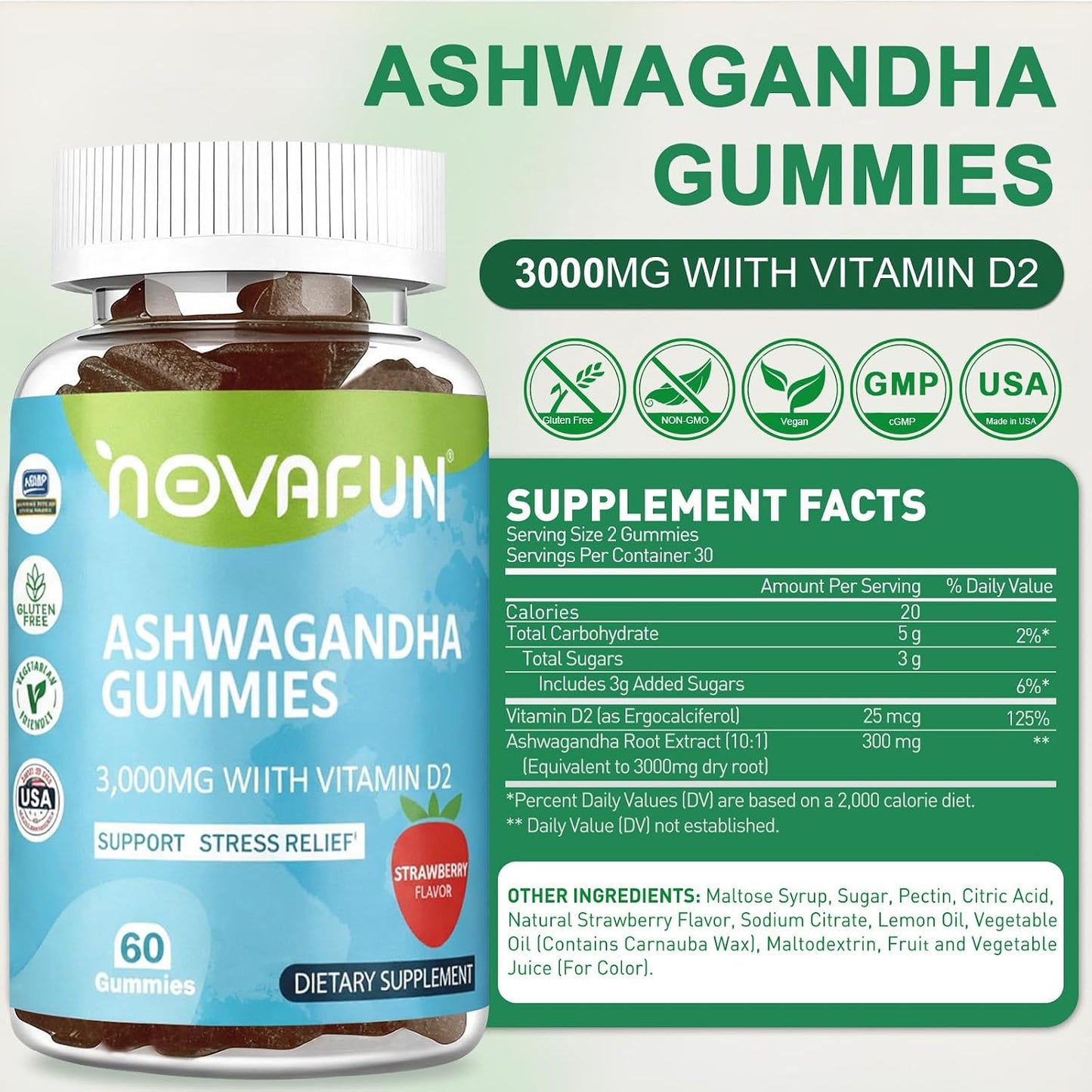 Ashwagandha Gummies & Melatonin Gummies Bundle, 2-Pack - Daytime Stress Relief & Nighttime Deep Sleep Support for Adults