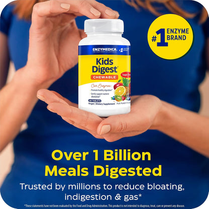 Enzymedica Kids Digest Chewable Digestive Enzyme Supplement - 60 Tablets