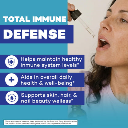 8-in-1 Immune Support Liquid Drops – Elderberry, Turmeric Curcumin, Echinacea, Ginger, Vitamins C & D3, Zinc & B6 – Fast-Absorbing Immune & Antioxidant Support – Vegan, Non-GMO – 4 oz