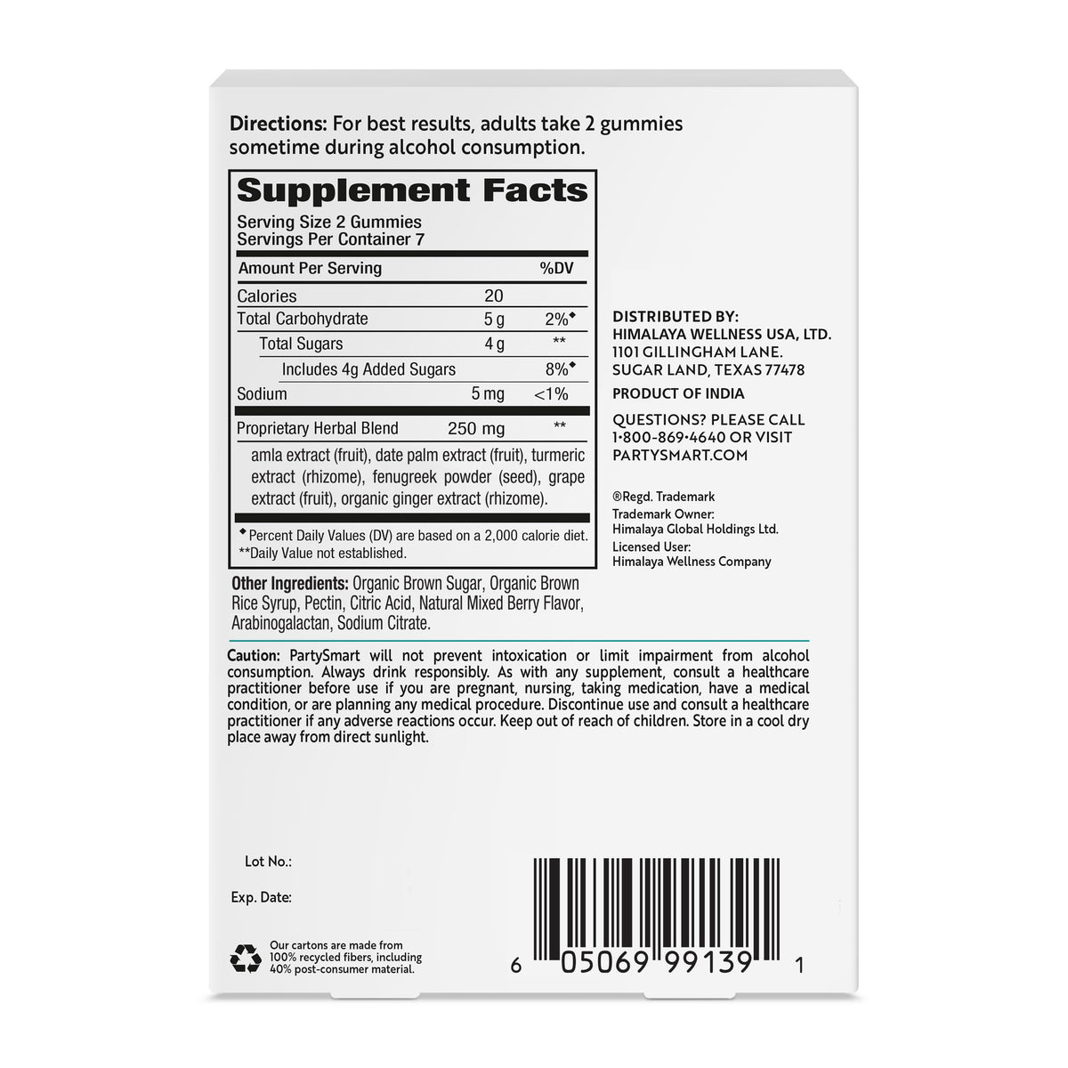 Himalaya PartySmart Liver Support, Better Morning After Drinking,12 Capsule