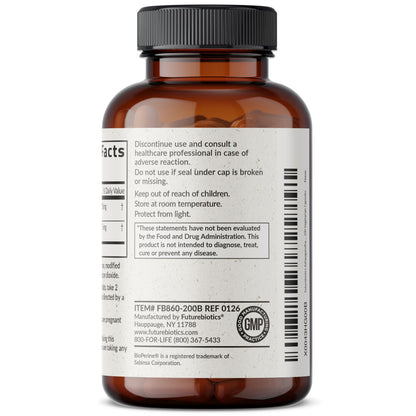 Futurebiotics Ashwagandha Extra Strength Stress & Mood Support 100 Capsules | Vegetarian, Non-GMO, Gluten-FREE, Soy-FREE, BioPerine for High Absorption