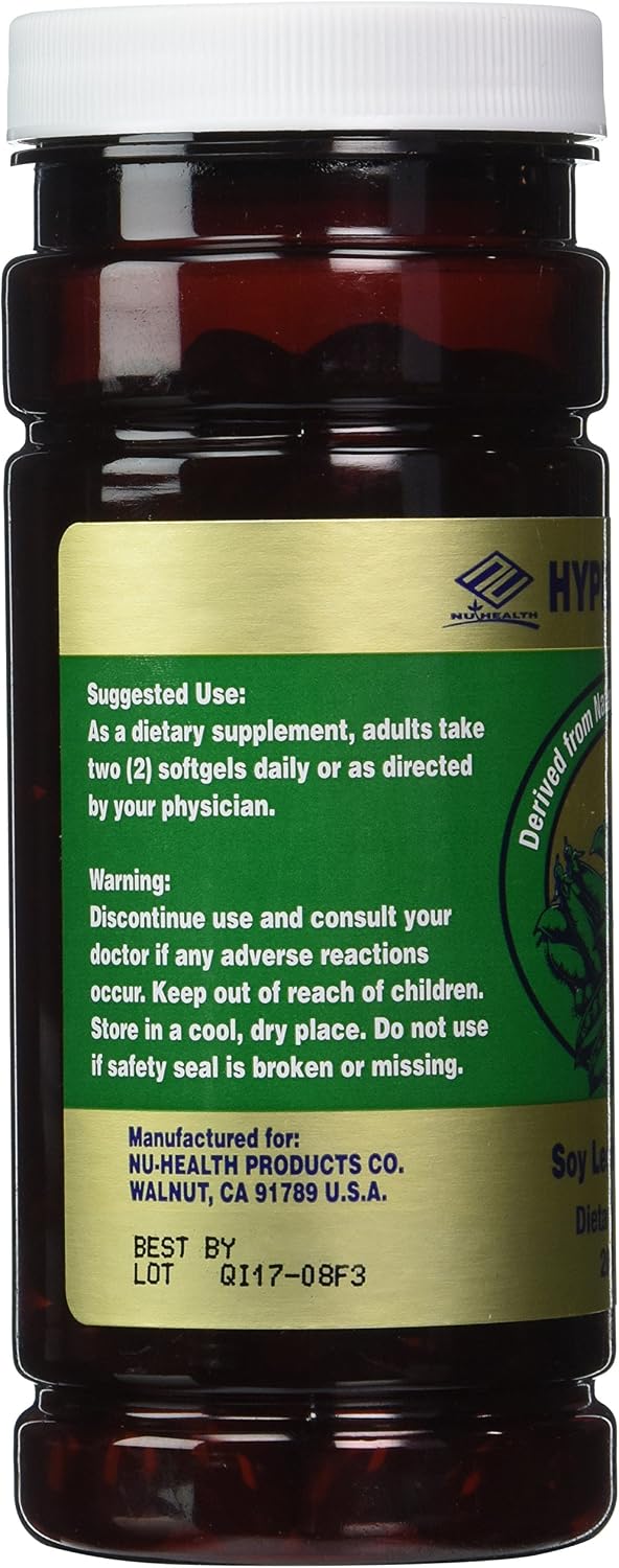 Nu Health Hyper-lecithin (200 Softgels) Soy Lecithin Complex