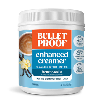Bulletproof Original Creamer, 14.8 Ounces, Keto Coffee Creamer with MCT Oil and Grass-Fed Butter, Supports Brain Function