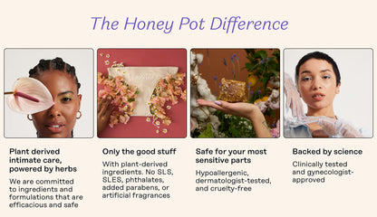 The Honey Pot Company - Anti-Itch Soothing Colloidal Oatmeal Wash - Plant Derived Feminine Care