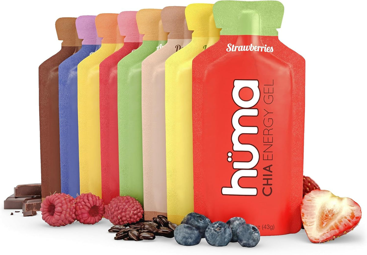 Huma Chia Energy Gel, Variety, 12 Gels