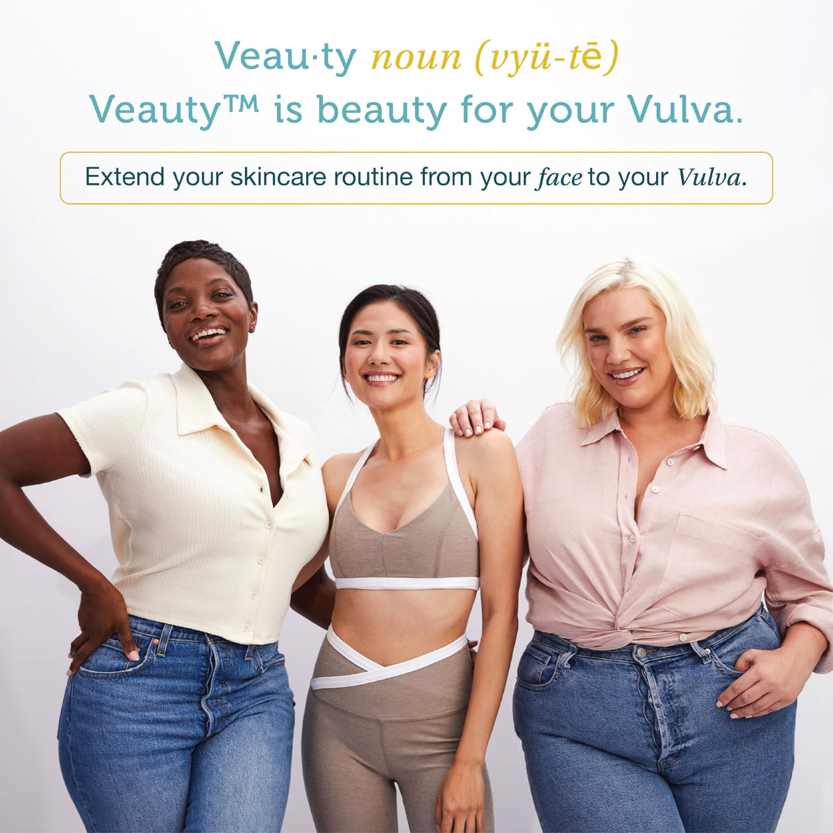 SAY LA V. Hydrating Veauty Cream, Intimate Vulva Moisturizing Skincare for Dryness with Prebiotics