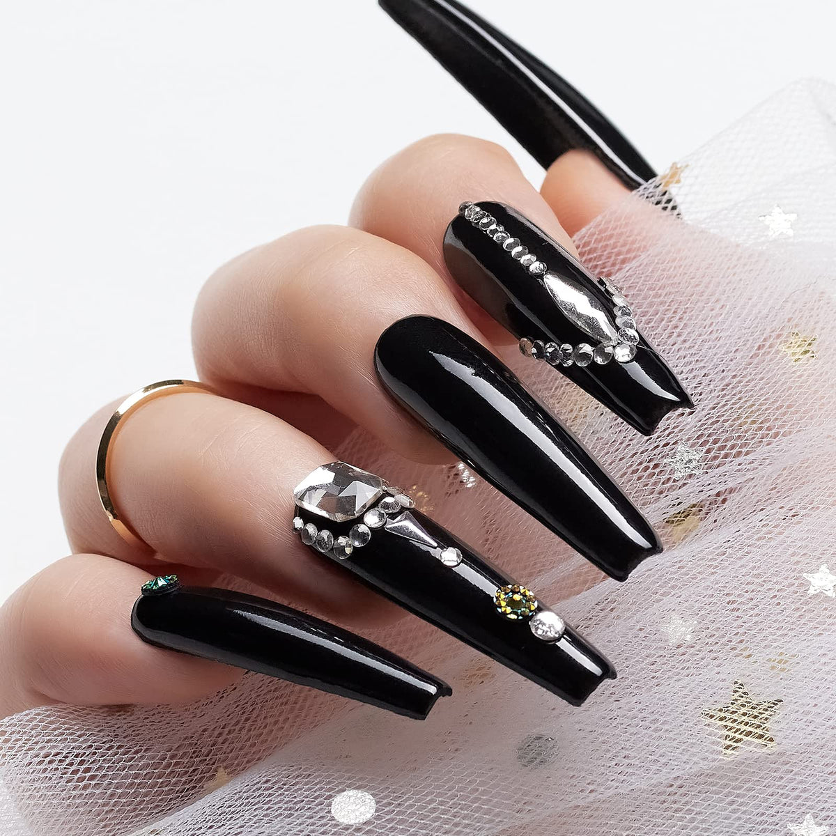 Makartt Nail Rhinestone Glue Gel, Upgrade Gel Nail Glue with Brush & Pen Tip Super Strong