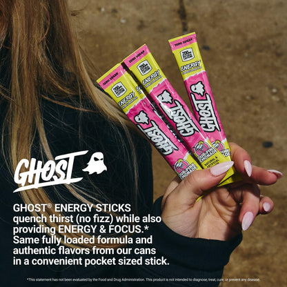 GHOST Sugar-Free Energy Drink Packets, Welch's Grape - 200mg of Natural Caffeine, Daily Vitamins & More, No Artificial Colors - Pre-Workout Energy Drink Mix - 24 On The Go Sticks