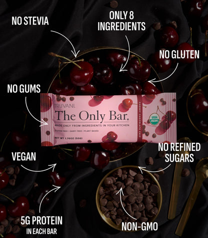 Truvani Plant Based Snack Bars | Variety | 12 Pack | Vegan | 5-8g Protein | USDA Organic and Vegan | Dairy, Soy, and Gluten Free | Individually Wrapped