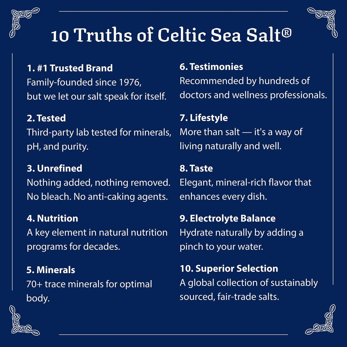 Celtic Sea Salt Fine Ground – Unrefined Mineral Salt, Sustainably Harvested, GMP Certified, Lab Tested – Baking, Cooking, Hydration, Everyday Use – 1 lb Resealable Bag