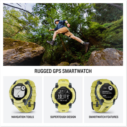 Garmin Instinct® E, Rugged GPS Smartwatch, 45mm, Electric Lime