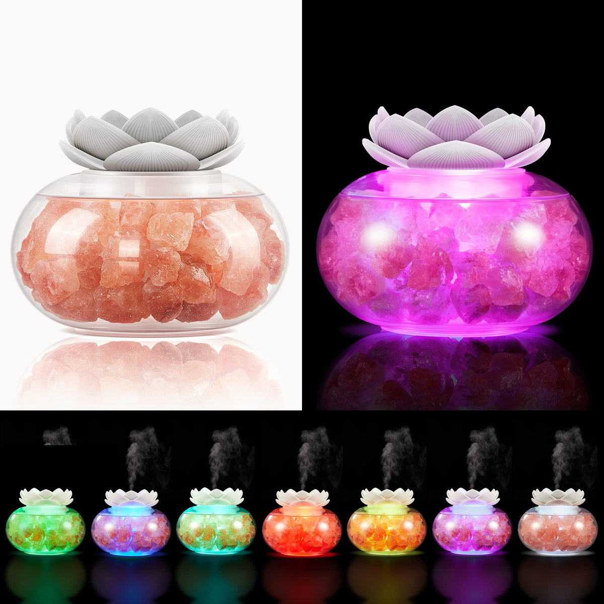 Essential Oil Diffusers Aromatherapy Diffuser: YeeQue Salt Lamp Diffuser for Home Bedroom Office