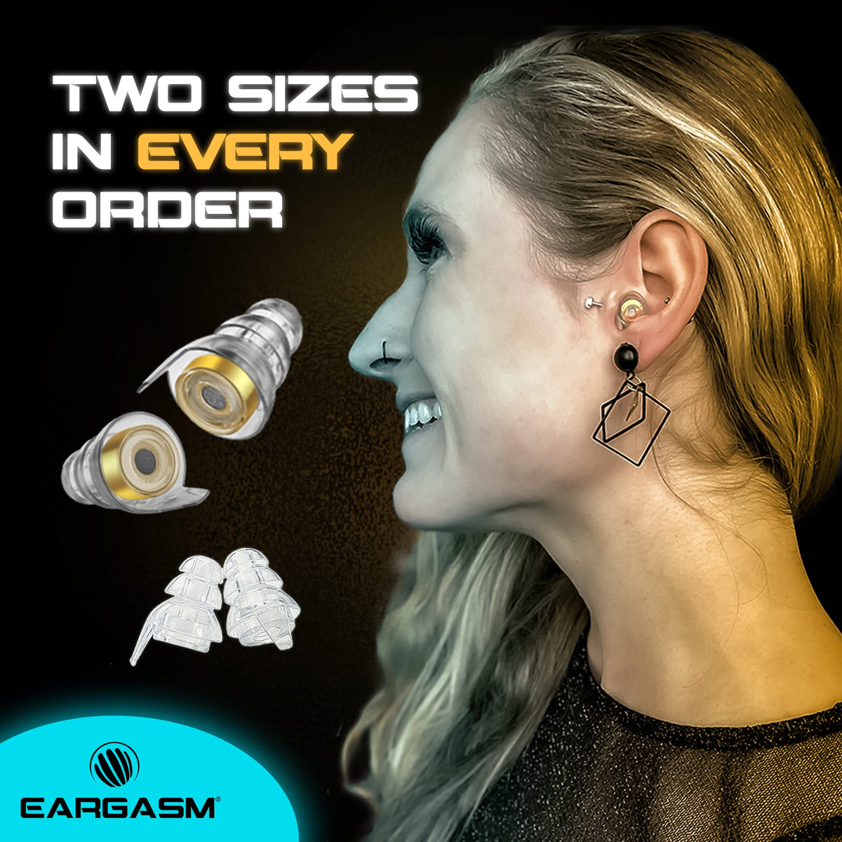 Eargasm High Fidelity Earplugs for Concerts Musicians Motorcycles Noise Sensitivity