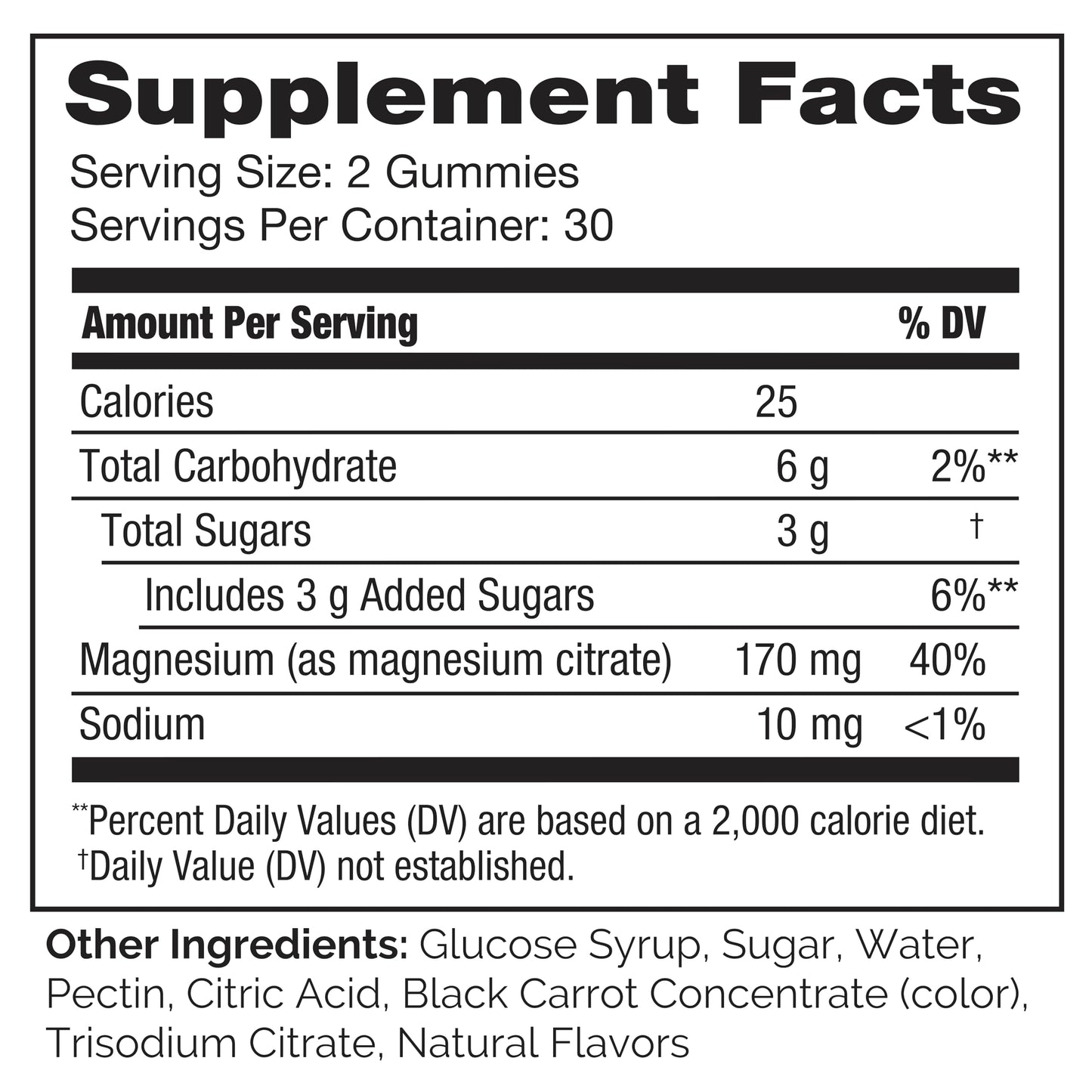 NATURELO Magnesium Citrate Gummies - for Calm & Relaxation Support, Natural Berry Magnesium Gummies, 60 Vegetarian Gummies