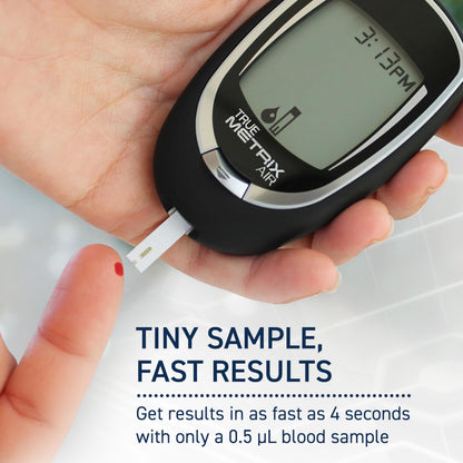 TRUE METRIX Meter Kit, Glucose Monitor, Supplies, Log Book, Solution | Includes Blood Glucose Meter, Case, 100 Test Strips, 100 Lancets, Lancing Device, Control Solution, Log Book