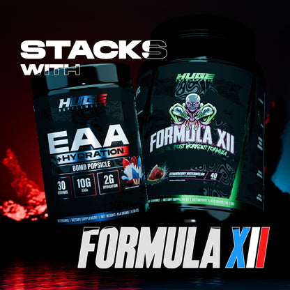 Huge EAA + Hydration, Essential Amino Acids Powder, EAAs & BCAAs, Intra & Post Workout Recovery Powder, Muscle Growth, Recovery & Performance, 10g EAAs & Electrolytes, Kiwi Blueberry, 30 Servings