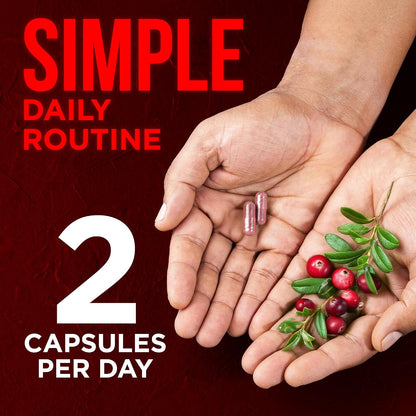 OmniBiotics USDA Organic Cranberry Pills for Women - High Potency 25,000 mg Supplement with 25:1 Fruit Extract - Daily Urinary Tract Support - 120 Vegan Capsules
