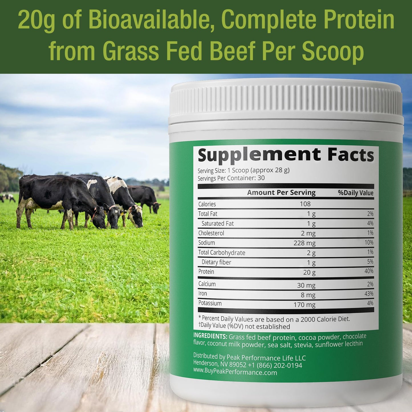 Grass Fed Beef Protein Powder - Lactose Free Great Tasting Beef Protein Isolate. Complete Animal Based Non Dairy Paleo Carnivore Supplement for Prime Muscle Building. No Whey. Unflavored