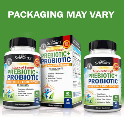 Advanced Prebiotics & Probiotics for Women & Men, 30 Capsules