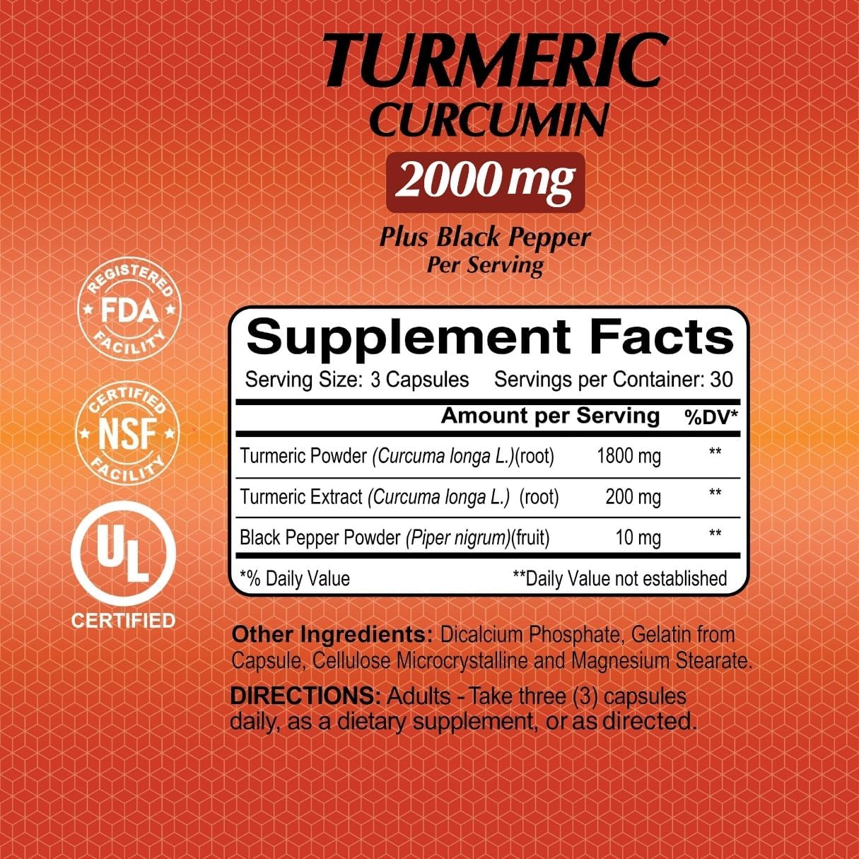 ALFA VITAMINS Curcumin Turmeric with Black Pepper, Dietary Supplement that Supports Joint Health & Cardiovascular Wellness, Enhanced Formula with Piper Nigrum for Improved Absorption, 90 Capsules